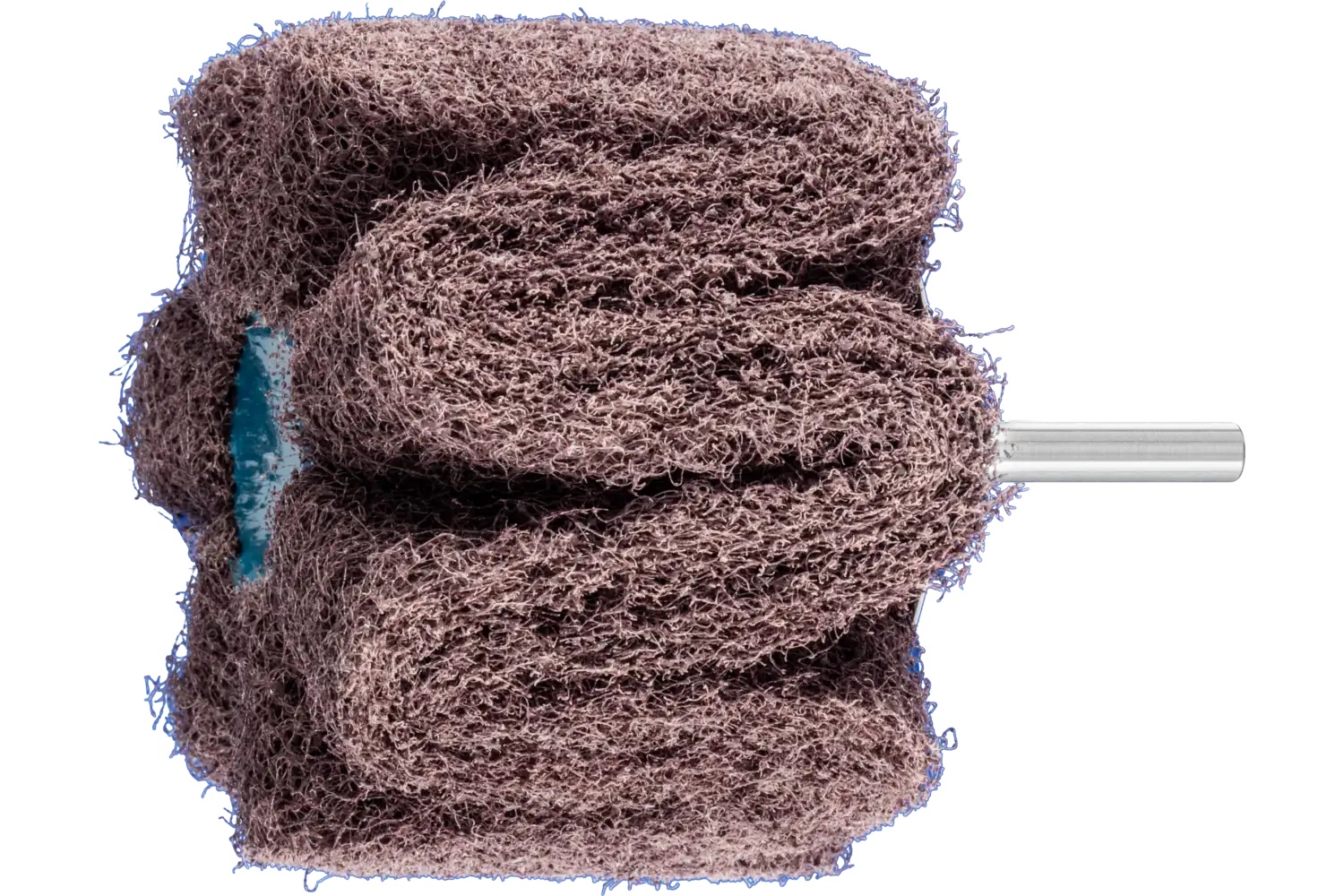 Picture of Pferd Polinox® Mounted Flap Wheel, 3" X 2, 100 Grit, Corrugated, 1/4" Shank, Aluminum Oxide